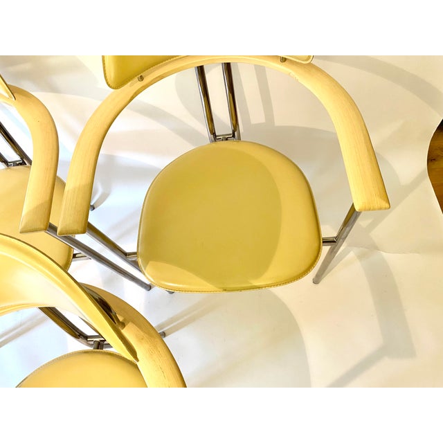 Modern Yellow Chairs, 2000s, Set of 5 For Sale - Image 16 of 18