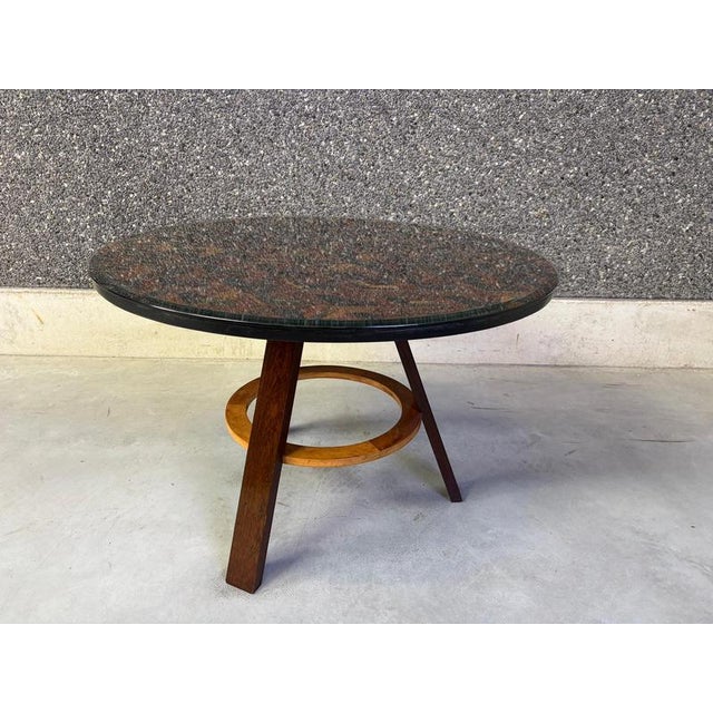French Art Deco Marquetry Center Table, 1930s For Sale - Image 6 of 11