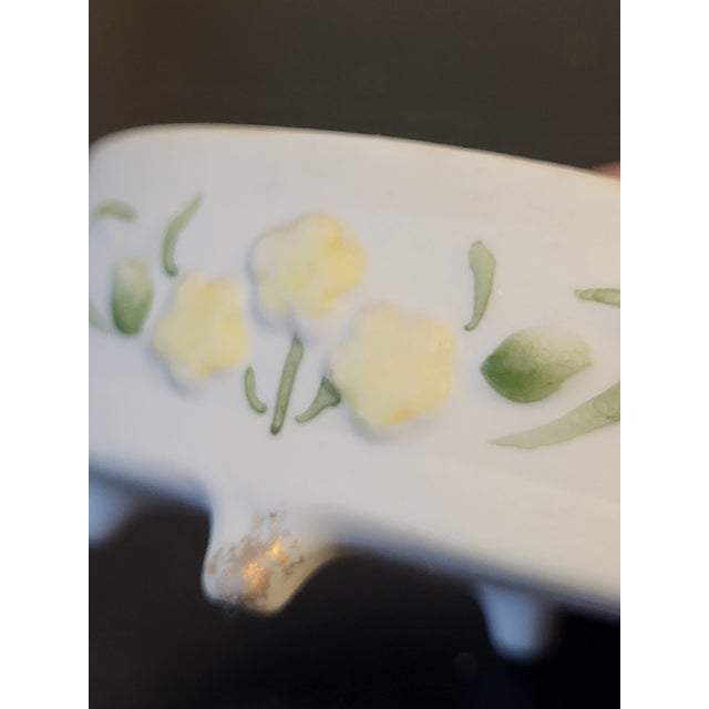 Lefton Bisque Porcelain Parakeet Trinket Box For Sale - Image 9 of 14