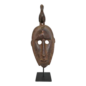 Vintage Dogon Bird Mask on Stand