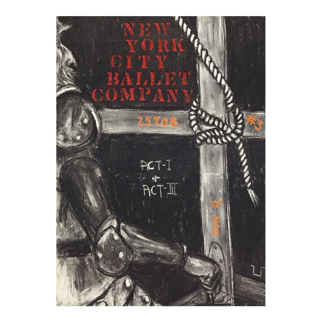 1968 George Segal 'New York City Ballet Company Act-I & Act-II' Gray USA Serigraph For Sale