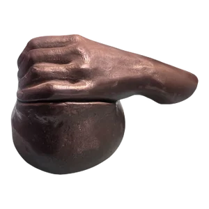 Robert Graham Hand Sculpture Paperweight, Signed 1982