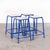 French Bright Blue Laboratory Stools, 1970s, Set of 6 For Sale - Image 17 of 18