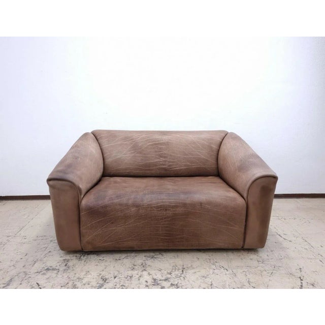 Brown Leather DS 47 Sofa from De Sede For Sale - Image 10 of 10
