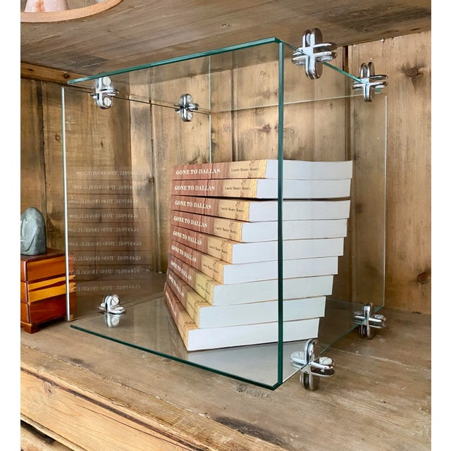 Minimalist Glass Display Cube For Sale - Image 9 of 15