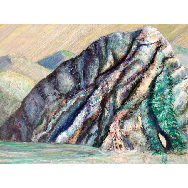 1980's Theodore F. Baron Impressionist Landscape Oil Painting, Framed For Sale - Image 9 of 12