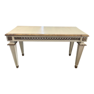 Michael Taylor Gilt and Painted Ivory French Style Console