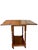 Antique English Oak Drop-Leaf Card Table or Bar Cart With Barley-Twist Legs For Sale - Image 10 of 17