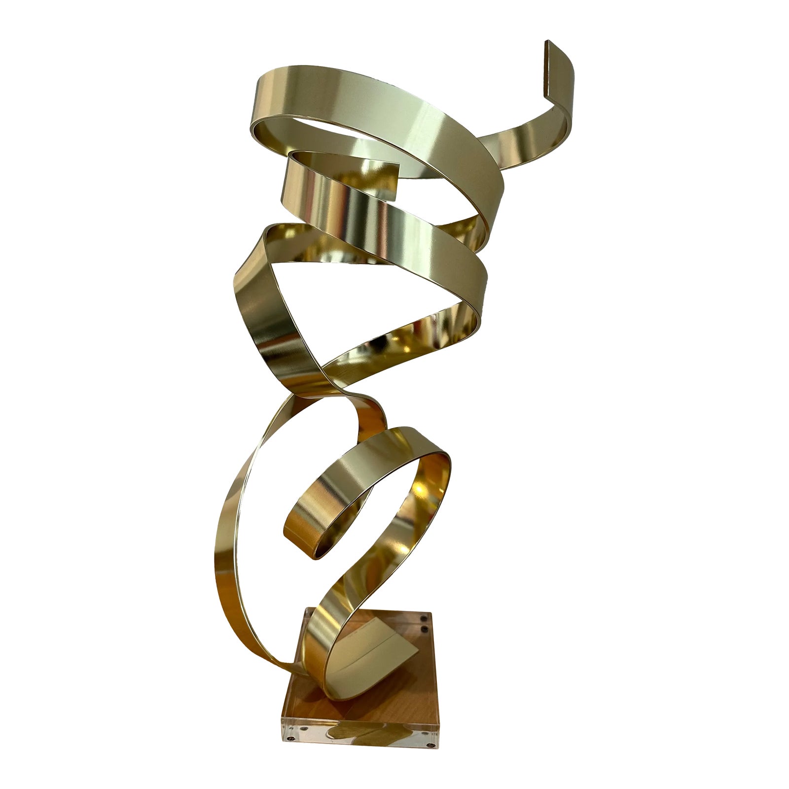 1980s Dan Murphy Ribbon Sculpture | Chairish