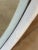 Vintage Faux Bamboo Oval Wall Palmette Mirror in Distressed White Finish For Sale In Naples, FL - Image 6 of 12