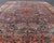 Antique Kerman Rug With Soft Blue Field, Rose Red Medallion and Floral Design 5'10 X 8'6 For Sale In Atlanta - Image 6 of 15