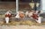 This painting is a depiction of bucolic scene of dairy cows eating. I enjoy the detail of the cows and the warm tones used...