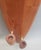 Mid-Century Modern Vintage Pair MCM Belart Co 24" Wood Wall Candle Sconces Danish Modern Surfboard Shape For Sale - Image 3 of 4