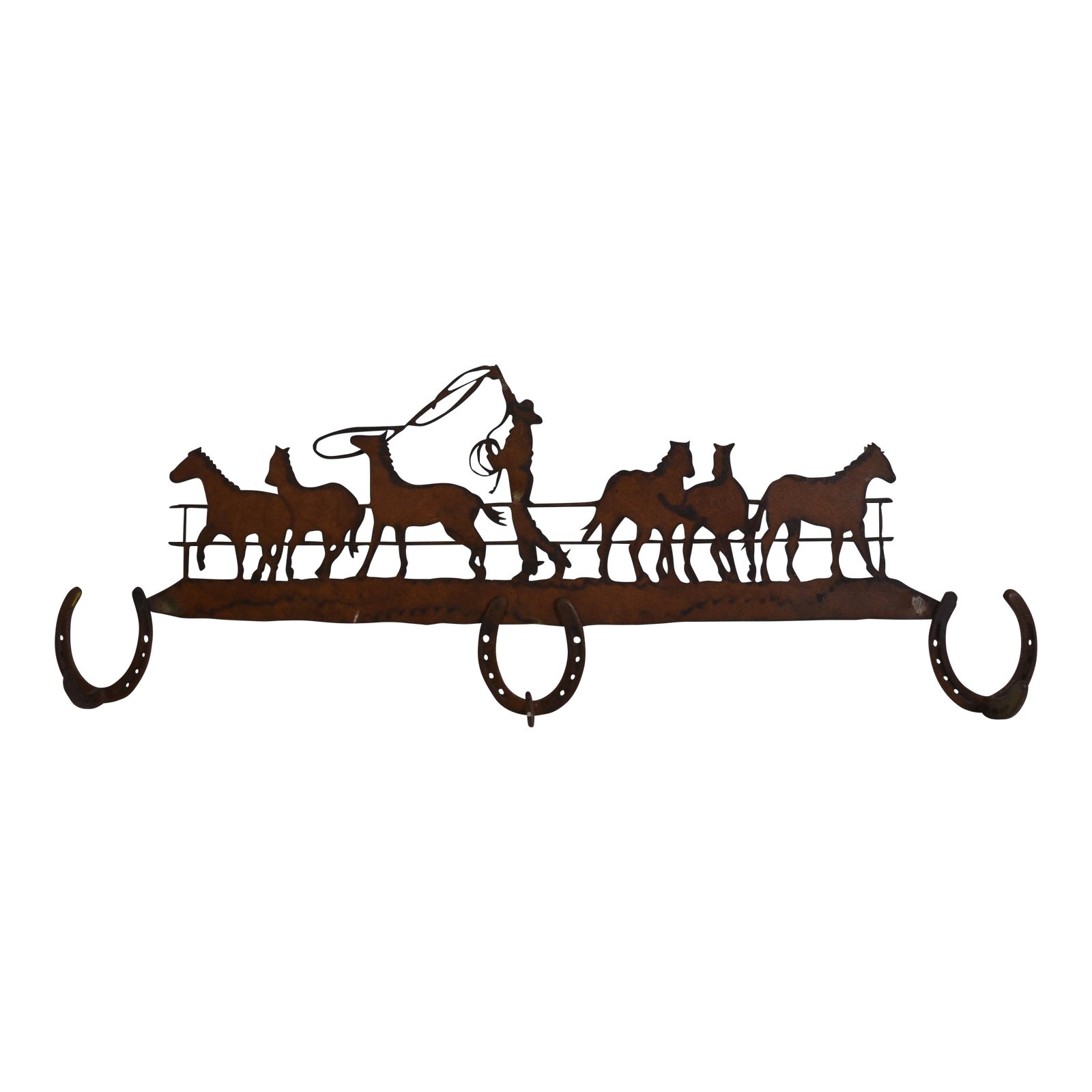 Metal Horseshoe Coat Rack Chairish