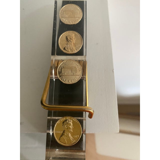 Metal Vintage Giant Lucite Clothes Pin Decor For Sale - Image 7 of 13