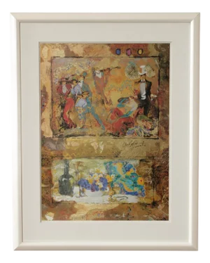 Alexander Wissotzky Framed Print, 'Golden Sonata'