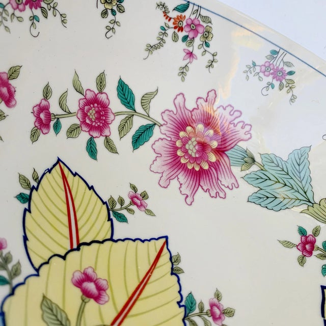 Vintage Tobacco Leaf China Medium Serving Bowl For Sale - Image 9 of 13