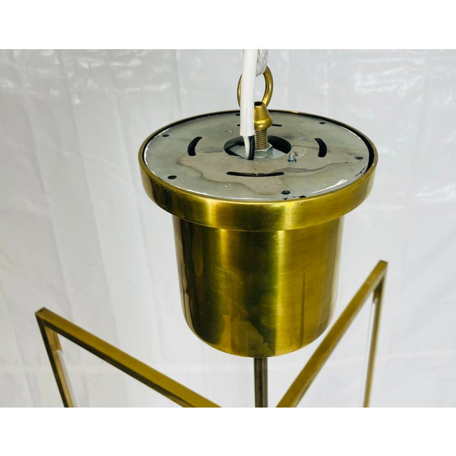 Visual Comfort Modern Sean Lavin “Kenway” Led Brass Pendant For Sale - Image 14 of 18