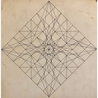 Alvin Dickstein Untitled 1960s Abstract Geometric Expressionist New York Stable Gallery Drawing For Sale