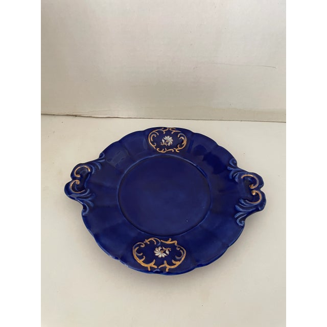 1940s 1940s Vintage Hand-Painted Porcelain Soup/Sauce Tureen with Underplate - 2 Pieces For Sale - Image 5 of 10