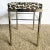Mid-Century Modern Mid Century Modern Faux Bamboo Chrome Leopard Print Low Stool For Sale - Image 3 of 9