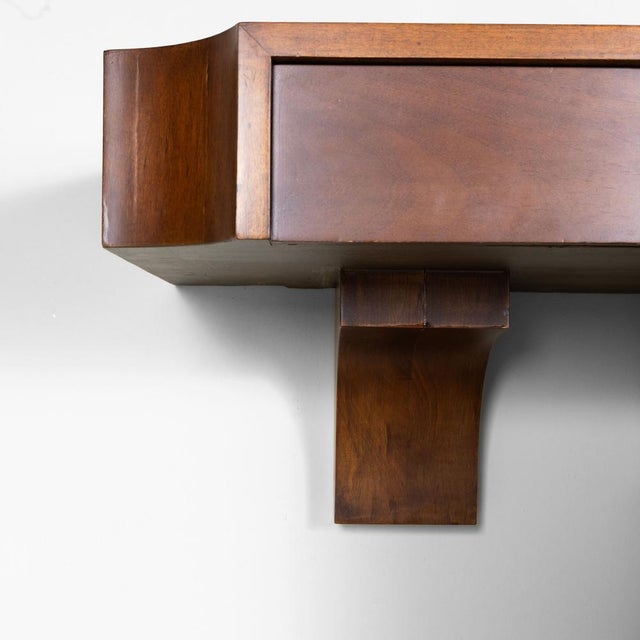 Suspended Wooden Console from Acerbis, 1970s For Sale - Image 4 of 7