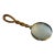 Brass / Twisted Wood-Handle Large Magnifying Glass For Sale
