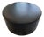 Navy Blue West Elm Leather Ottoman For Sale