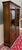 Antique English Jacobean Bookcase Cabinet Double Door Wavy Glass Tiger Oak 1930s For Sale - Image 9 of 18