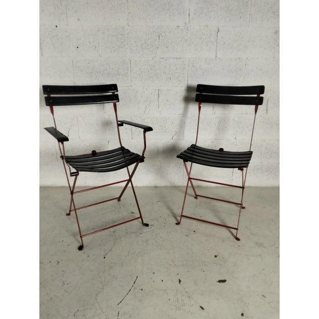 Mid-Century Modern Set of Celestina Folding Chairs attributed to Marco Zanusso for Zanotta, 1970s For Sale - Image 3 of 13