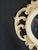 1960 Italian Art Nouveau Style Hand Carved Hand Painted Gilded Round Mirror For Sale - Image 14 of 18