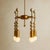 Brass Handmade Brass Pendant Light, Marble Accent Ceiling Lamp, Art Deco Mid Century Fixture For Sale - Image 8 of 8