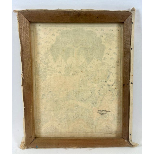 Balinese Traditional Kamasan Painting, Indonesia, 1960 For Sale - Image 9 of 10