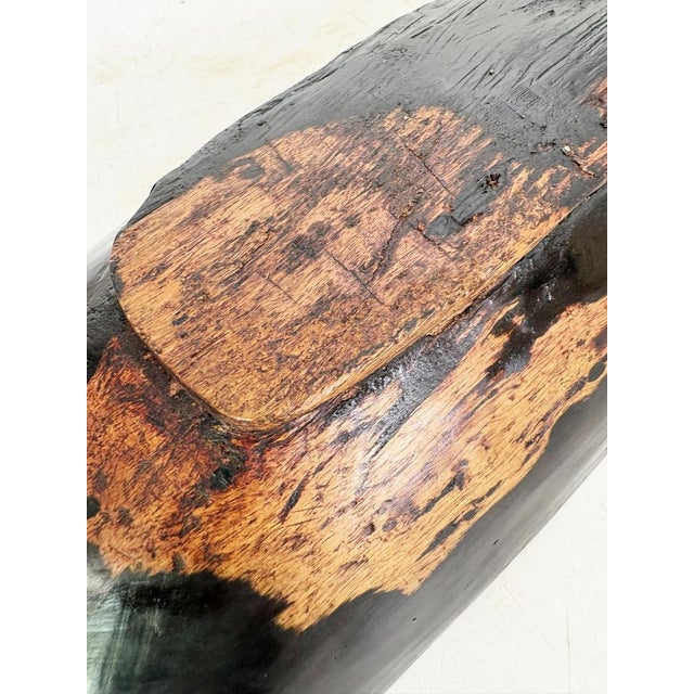Wooden Fruit Basket with Antique Patina, France, 1960 For Sale - Image 6 of 9