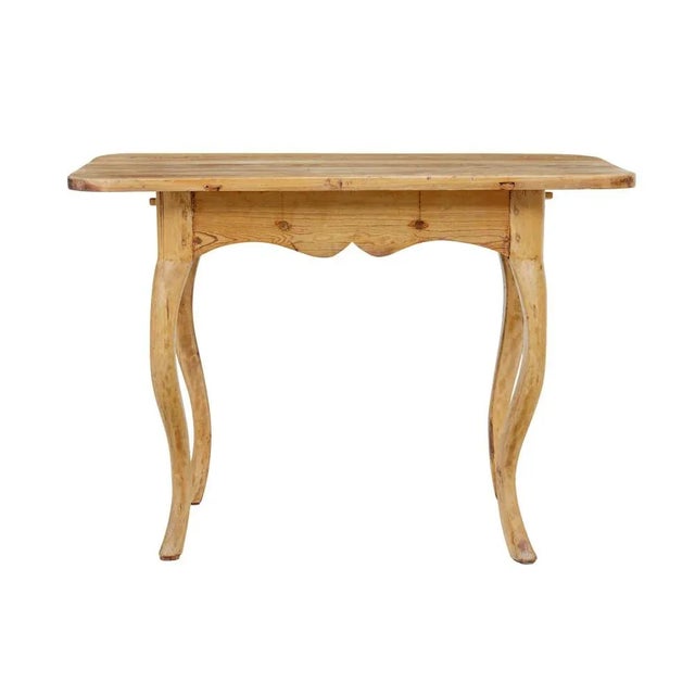 19th Century Swedish Rococo Revival Side Table For Sale - Image 5 of 9