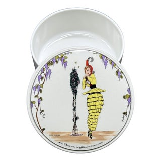Villeroy & Boch Victorian Lady Porcelain Tinket Box For Sale