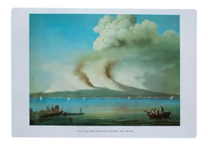 1964 "Vesuvius Seen From the Sea", First Edition Full-Color Print