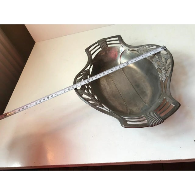 Art Nouveau French Pewter Tray, 1910s For Sale - Image 10 of 12