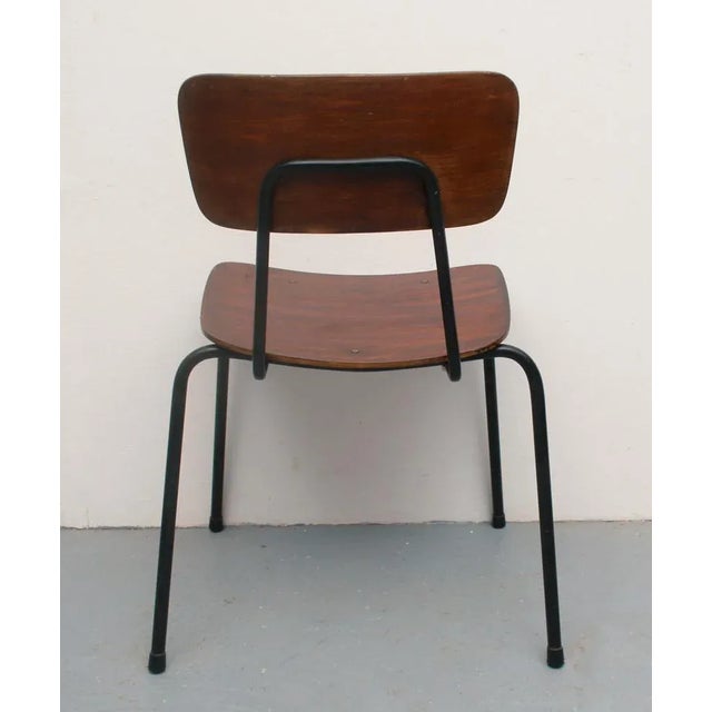 Industrial Style Plywood Chair, 1965 For Sale - Image 4 of 8