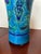 Midcentury Aldo Londi for Bitossi vase in the color Rimini Blue with a paisley design based on Persian and Indian fabrics....