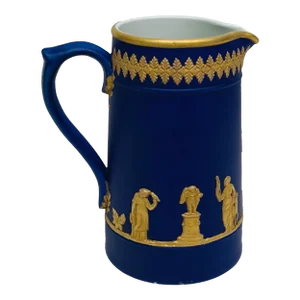 English Jasperware Large Ewer, Circa 1900