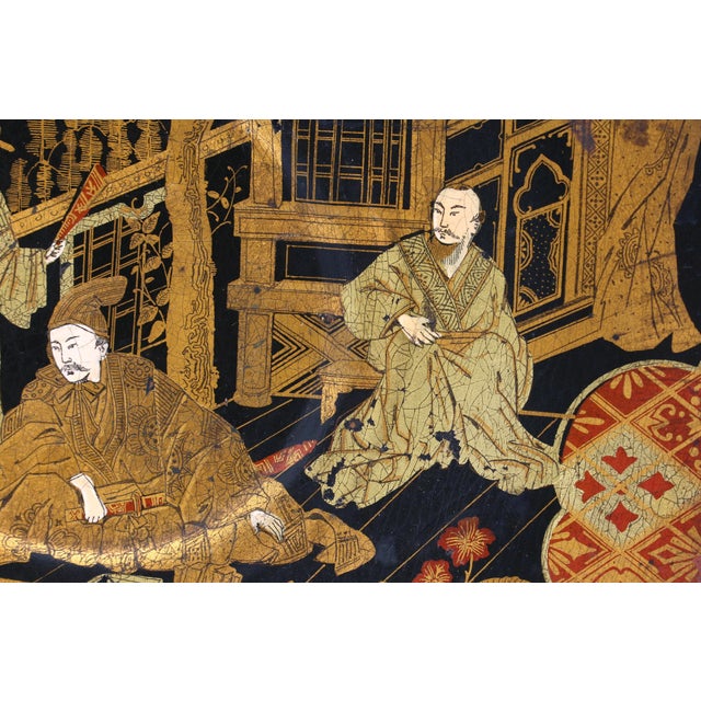 Circa 1850 Chinese Export Papier Mache Footed Tray For Sale In Raleigh - Image 6 of 6