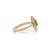 Metal 19th Revival Style Emerald Art Deco Ring With Cluster Diamonds Size 6.5 in 14k Gold For Sale - Image 7 of 17
