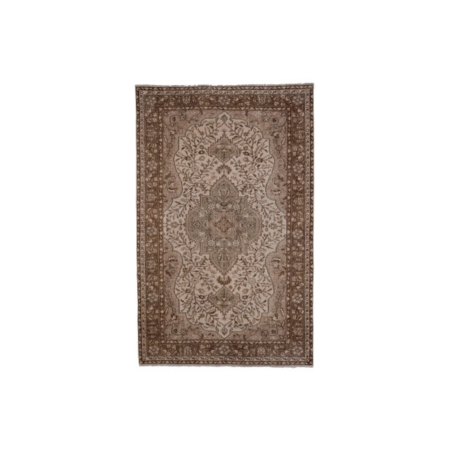 Vintage Oushak Rug 63.9"x100.6" / 164x258cm Hand woven with high quality pure wool Excellent condition From TURKEY Works...