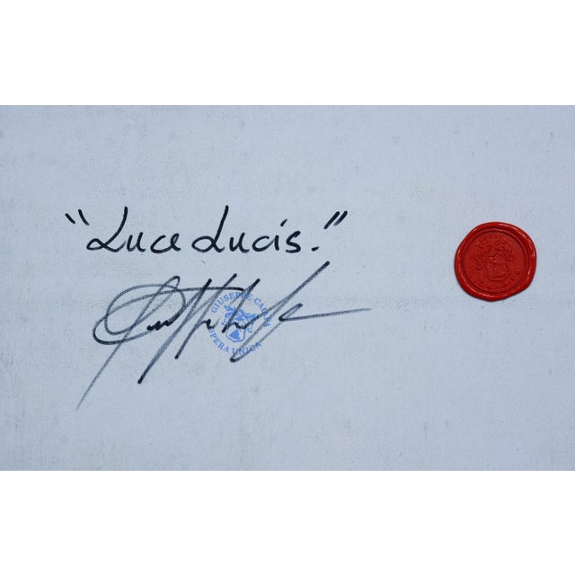 Wood Giuseppe Caiafa, Luce Lucis Optical Panel, 2025, Carved Wood with Gold and Silver Leaf For Sale - Image 7 of 8