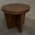 Custom Made Reclaimed Elm Wood Side Table With X Base For Sale - Image 4 of 12