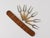 Carl Auböck #3679 Corn Cob Skewers Forks with Leather Holder attributed to Carl Auböck, Vienna, Austria, 1930s, Set of 7 For Sale - Image 4 of 10