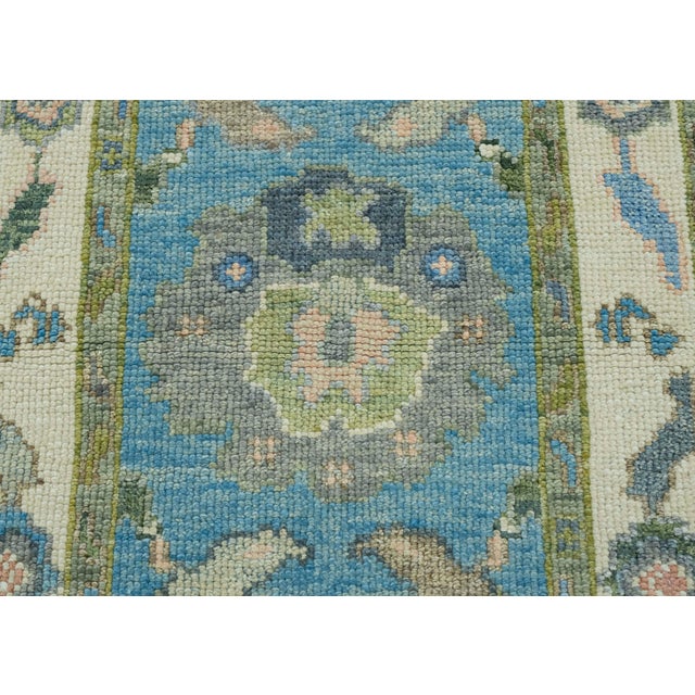Turkish Oushak Runner Rug 2'2" x 5'11" #17171 For Sale In Houston - Image 6 of 8