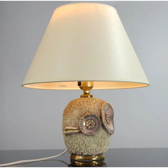 French Ceramic Table Lamp, 1950s For Sale - Image 8 of 10