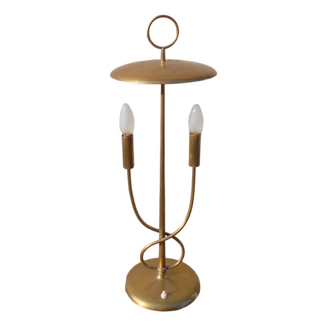 Italian Brass Table Lamp, 1940s For Sale